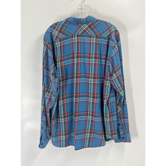 Filson Blue Flannel Plaid Button Down Shirt Sz Mens Large - Picture 5 of 5